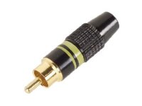 Velleman - CA051Y - Cinch-Stecker - Vergoldete Spitze -...