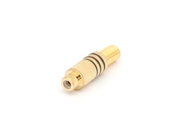 Velleman - CA059B - Cinch-Buchse - Vergoldet - Schwarz