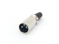 Velleman - CA093 - XLR-Stecker - 3-Polig - Vernickelt - Kurz