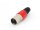 Velleman - CA101R - XLR-Stecker - 3-Polig - Vernickelt - Rot