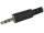 Velleman - CA111 - 3.5mm-Stereo-Klinkenstecker - Kunststoff, Schwarz