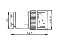 Velleman - CBNC02B - BNC-Stecker, Twist-On RG59/U