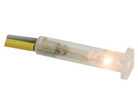 Viereckige 7x7mm LED-Signalleuchte 12V Weiß | CCAF012C