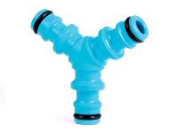cellfast - Gartenschlauch-2-Wege-Konnektor - 1/2" - 5/8"