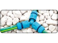 cellfast - Gartenschlauch-2-Wege-Konnektor - 1/2" - 5/8"