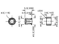 Velleman - CLIP3 - Fassung für 3 mm LED-Lampen - 2 ST