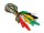 Velleman - CM11N Kabel-Set 10-tlg. 50 cm 5 Farben - Mit isolierten Abgreifklemen - 27 mm