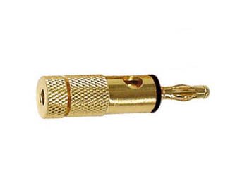 BANANENSTECKER 4mm VERGOLDET - SCHWARZ