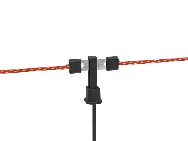 CORRAL - COR27211 - TitanNet 90 cm, single prong, black posts, vertical struts, 50M