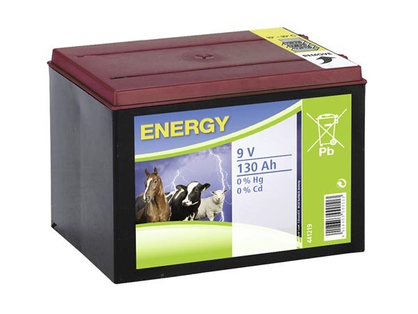 Zinc-carbon dry battery, 9 V, 130 Ah, large case