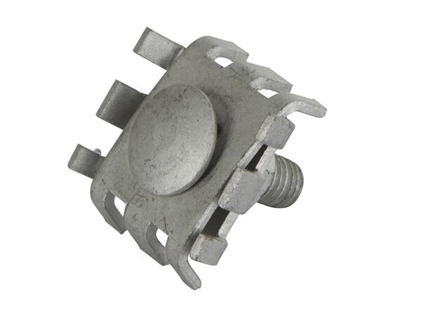 Wire connecting clamp, galvanized, 10 pcs