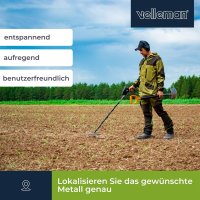 Premium Metalldetektor CS400 mit 25 cm Suchtiefe |...
