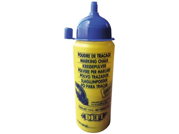Defi DF31131 Blaues Markierungspulver 113 g | Kreidepulver für Schlagschnurgeräte