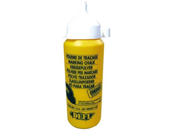 Defi DF31134 Weißes Markierungspulver 113 g | Kreidepulver für Schlagschnurgeräte