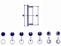 Seder Groupe - DK36N - LID for 36mm button (black)