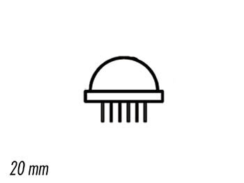 Velleman DLA6SRD – 20 mm Jumbo LED rot, diffus