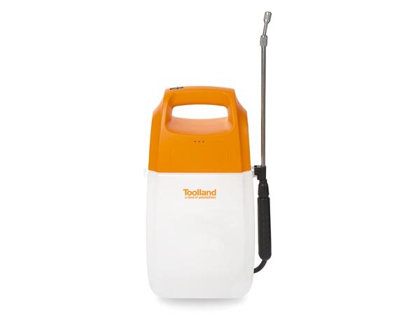 Toolland - DTB10002 -Elektrischer Drucksprüher 6L mit Lithium-Akku - Ideal für Pflanzen, Unkrautbekämpfung und Terrassenreinigung