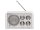 Denver - TR-61WHITE - Tragbares Radio- Retro-Look - weiß / EOL