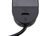 Perel - EBP04N - Steckdosenleiste 4-Fach, Mehrfachsteckdose mit Schalter