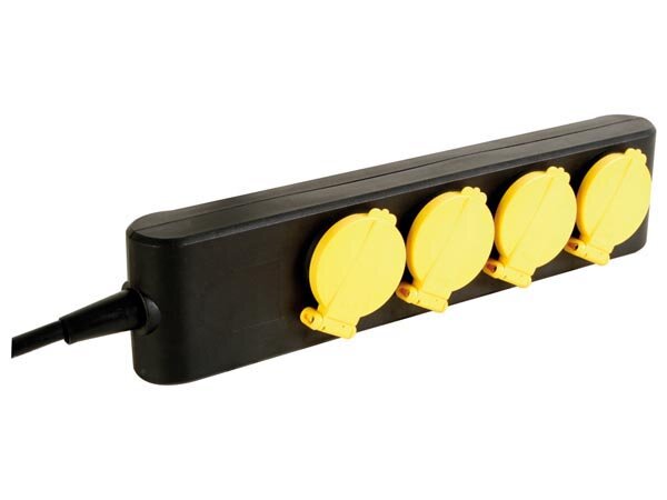 4-FACH-STECKDOSENLEISTE - IP44 - STECKER-TYP E (FRANZÖSISCHES SYSTEM)
