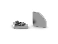 LEDs-ON - EC-D3 - ALU-Endkappe für LED-Profil ALU-45...