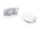 EC-SL7-H3 Aluminium-Endkappe für 7 mm LED-Profil ohne Kabelloch Silber