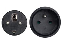Perel - EC05B - Verlängerungskabel, H05VV-F 3G1.5, 5 m, 16 A/230 V, 3500 W, Typ E/F, für innen, PVC, schwarz