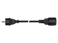Perel EC10R15 Verlängerungskabel 10 m H05RR-F 3G1.5 IP44 16A Schwarz