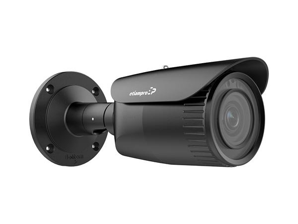 EtiamPro ECAMIP601B IP Kamera 2 MP PoE Varifokal IR 30 m Schwarz