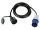 Perel - ECEEC3M-3 - Adapterleitung, H07RN-F 3G1.5, 3 m, 16 A/230 V, 3680 W, Typ E auf CEE, für innen und außen, Gummi, blau