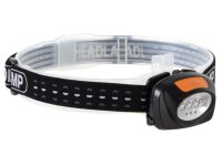 Perel - EHL11N - 2-in-1 Stirnlampe mit 4 Weißen und 3 roten LEDs