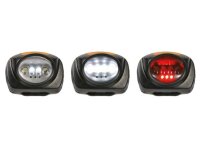 Perel - EHL11N - 2-in-1 Stirnlampe mit 4 Weißen und 3 roten LEDs