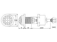 Perel - EMS106 - PIR-Bewegungsmelder - Zum Einbauen - 230 VAC