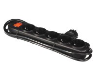 Perel - EWS5B - 5-Fach-Steckdosenleiste - Mit Schalter...