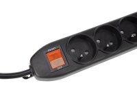 Perel - EWS8B - Steckdosenleiste mit Schalter,...