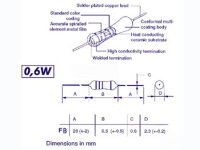 velleman - FB15E0 - Resistor Metalfilm 0,6W 5% 150E