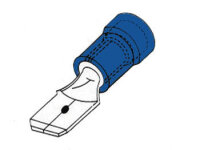 Velleman - FBM4 - Flachstecker 4,8 mm blau