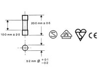 Velleman FU0.315N – Feinsicherung 5 × 20 mm, träge, 0.315 A (10 Stück)