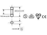 Velleman - FU1.5N - Sicherung / Glassicherung - 5 x 20 mm - träge - 1.5 A (10 Stück / Box)