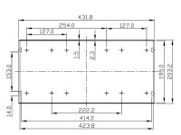 VELLEMAN - G17081UBK - 19-Zoll-Gehäuse - ABS - 1U