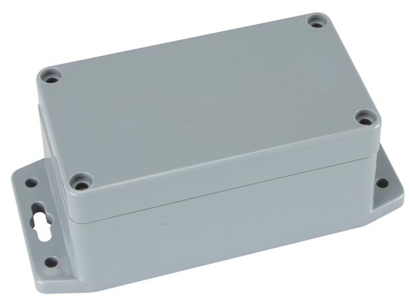 Velleman G308MF ABS-Gehäuse mit Montageflansch | 115 x 65 x 55 mm