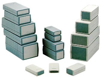 GEHÄUSE - KUNSTSTOFF-SPRITZGUSS - DUNKELGRAU - 90 x 50 x 16 mm
