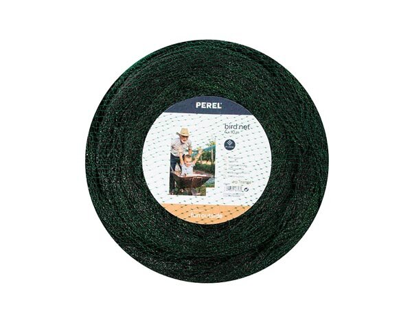 Perel - GBN410 - Vogelschutznetz, Polyester, Maschenweite 2 cm², 4 x 10 m, Grün