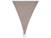 Perel - GSS3360TA - Dreieckiges Sonnensegel 3.6 x 3.6 x 3.6 m aus wasserabweisendem Polyester für Garten und Terrasse, 90 % UV-Schutz