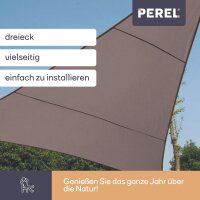 Perel - GSS3360TA - Dreieckiges Sonnensegel 3.6 x 3.6 x...