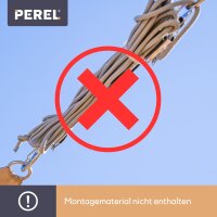 Perel - GSS4360 - Sonnensegel - Quadratisch - 3.6 x 3.6 m - Farbe: Cremeweiß