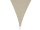 Perel - GSS4360 - Sonnensegel - Quadratisch - 3.6 x 3.6 m - Farbe: Cremeweiß