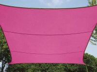 SONNENSEGEL - RECHTECKIG - 4 x 3 m - FARBE: FUCHSIA