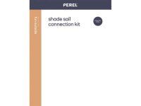 Perel - GSSK2 - Befestigungsset mit 2 Spannschlössern, 2 Augbolzen, 2 Augplatten, 2 Karabinerhaken, Nylon-Seil