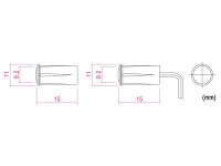 Velleman - HAA306 - Magnetkontakt - 0.1 A @ 30 VDC - NC - mit fester Verdrahtung